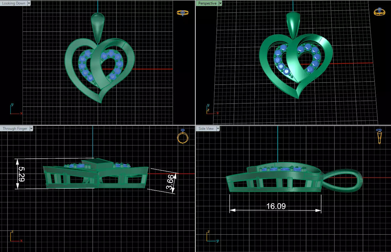 Pendant 3D print model_3