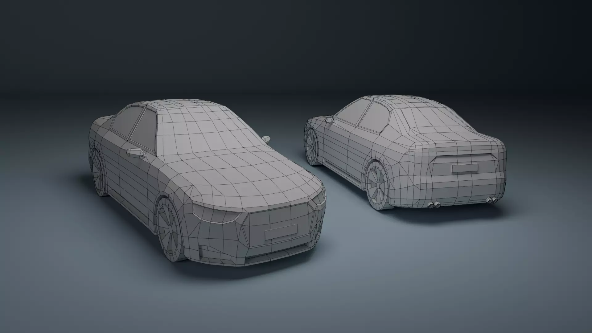 Low Poly Car Low-poly 3D model_2