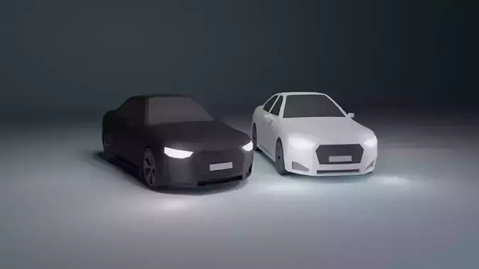 Low Poly Car Low-poly 3D model