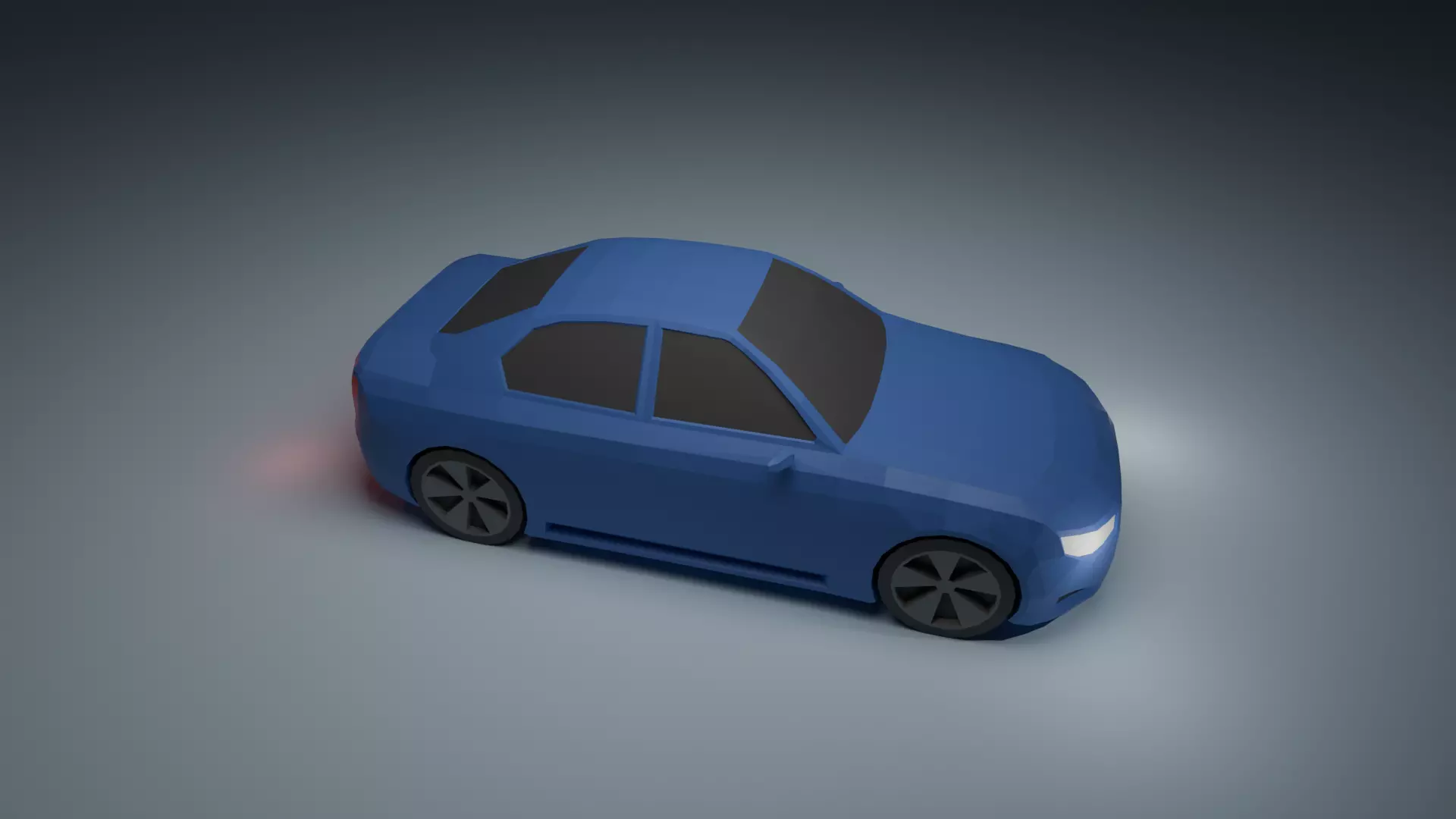 Low Poly Car Low-poly 3D model_4