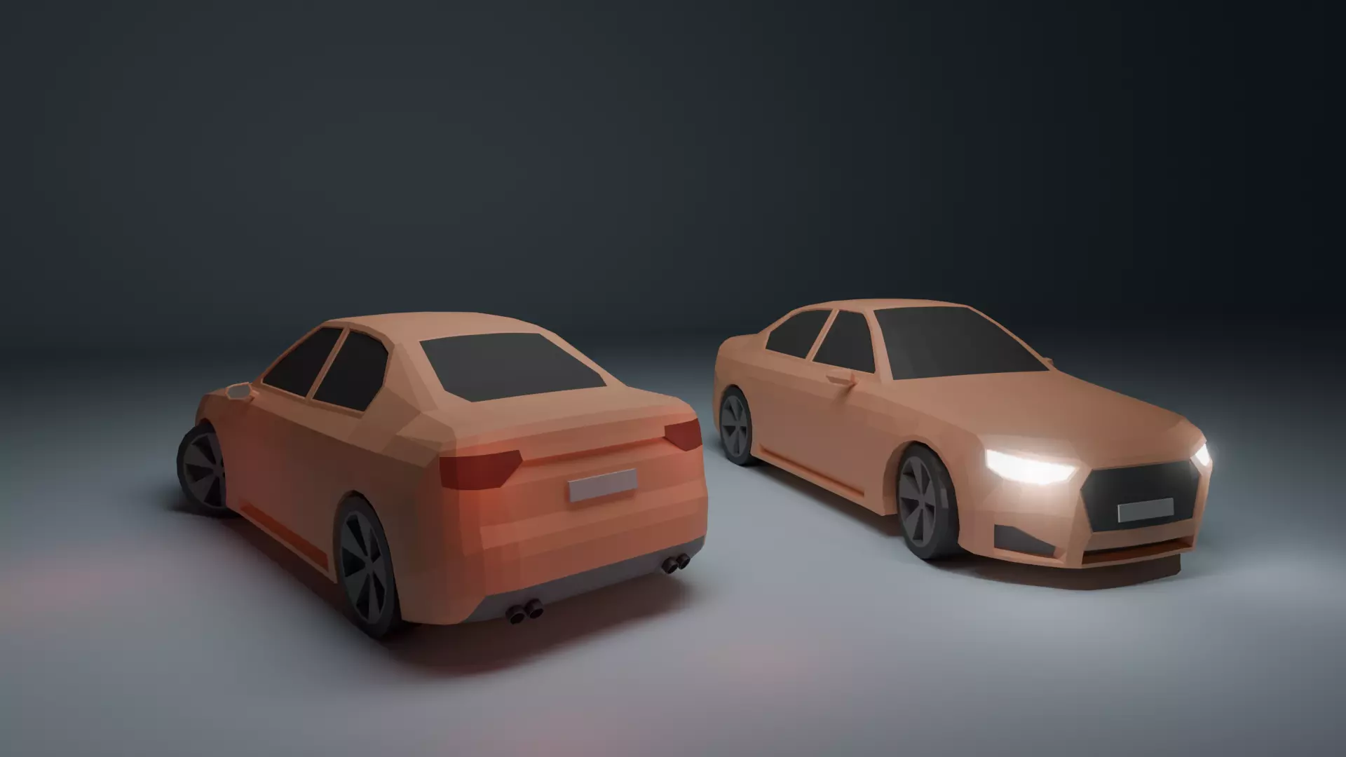 Low Poly Car Low-poly 3D model_5