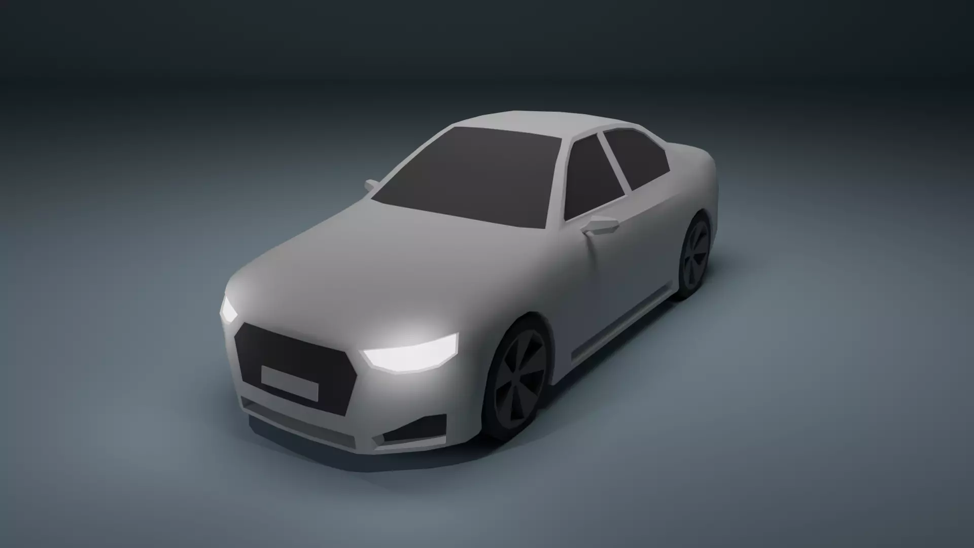 Low Poly Car Low-poly 3D model_7