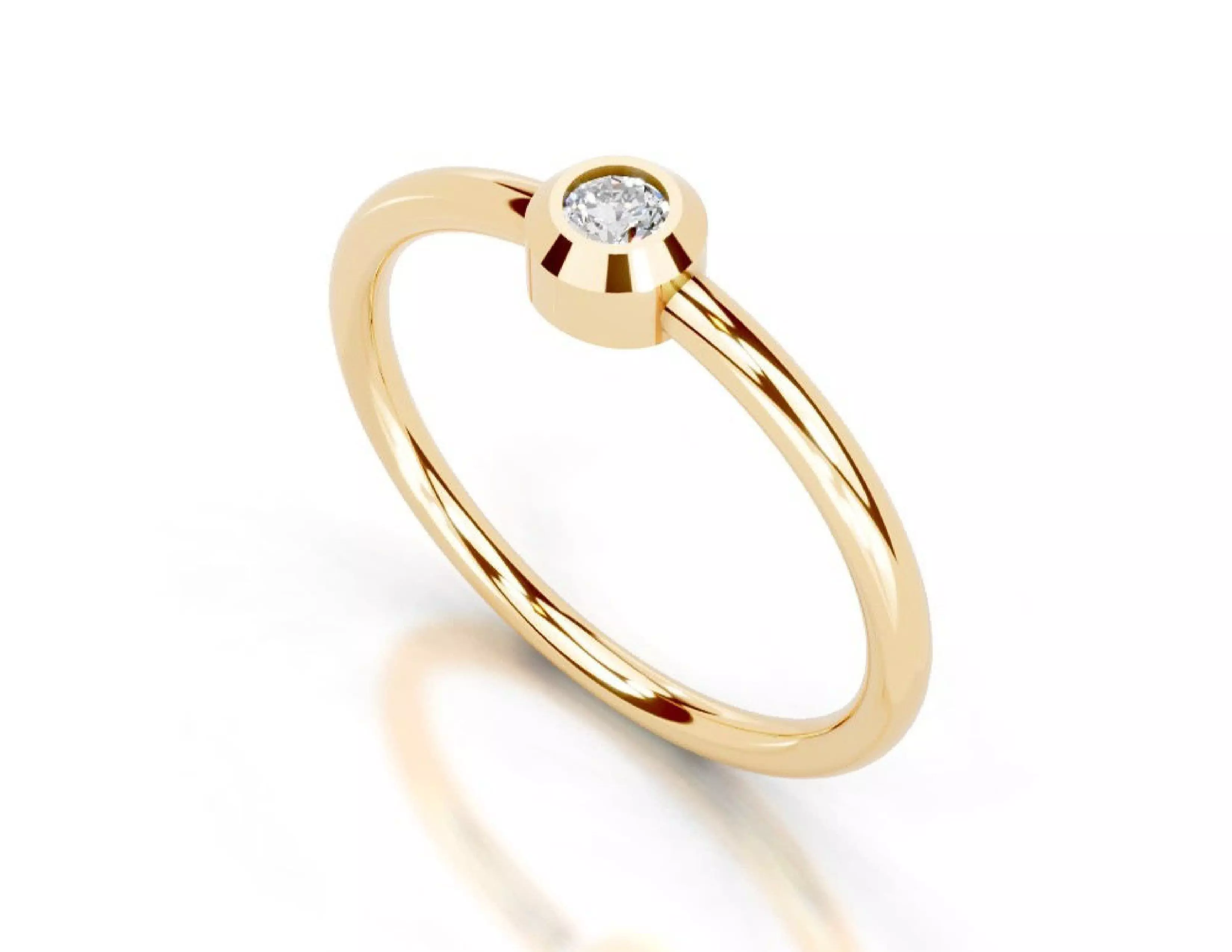 3D Printable Diamond Ring Models STL 3DM File 3D print model 3D print model_15