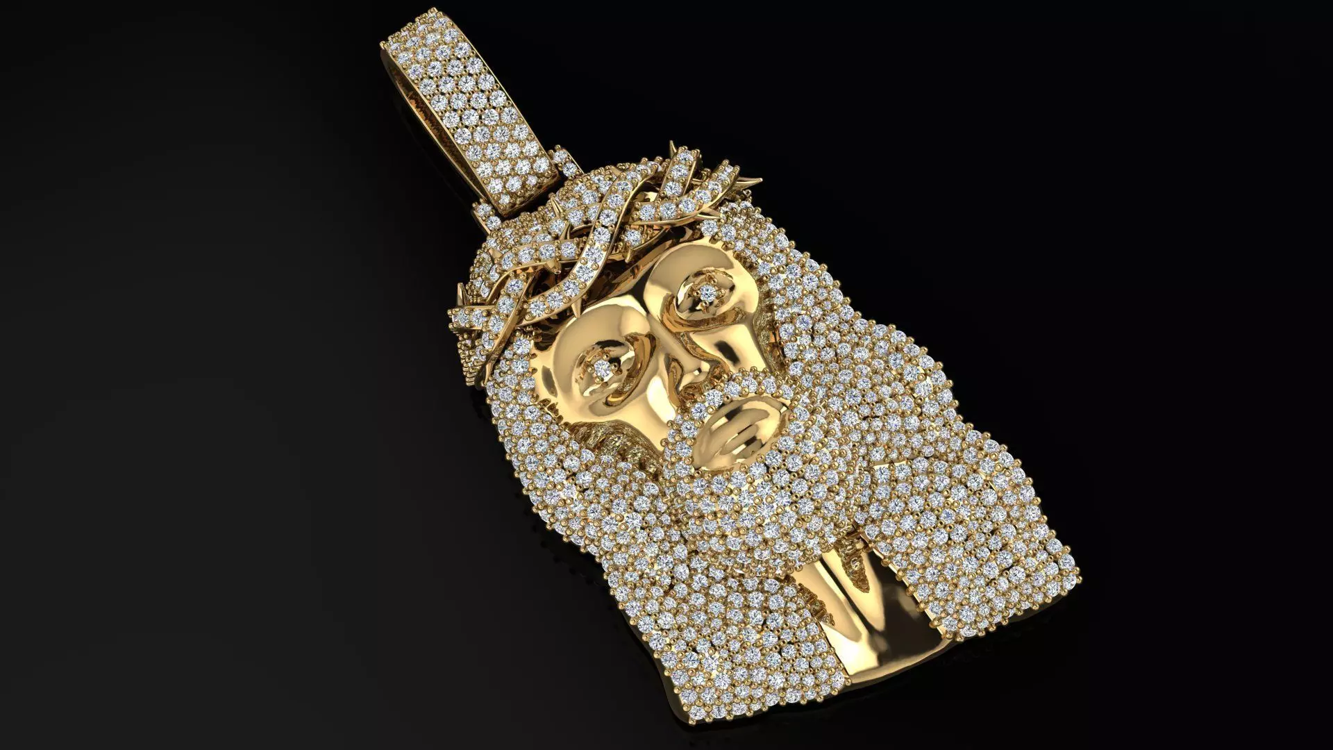 Christ Pendant 3D print model_0