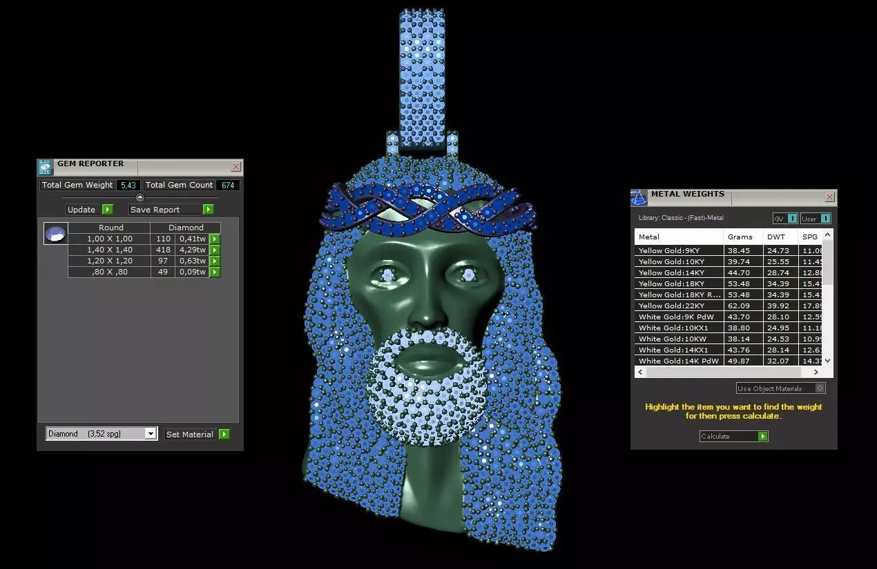 Christ Pendant 3D print model_2