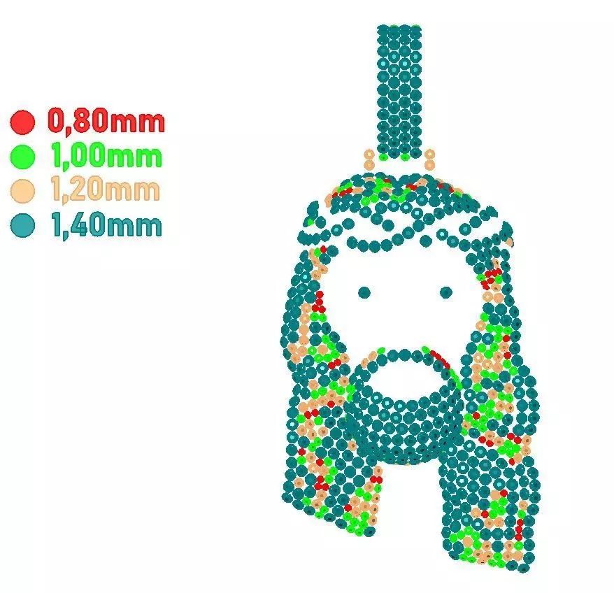 Christ Pendant 3D print model_4