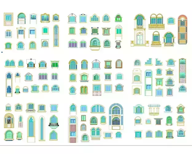 AutoCAD 2D DWG blocks templates drawings 3D model