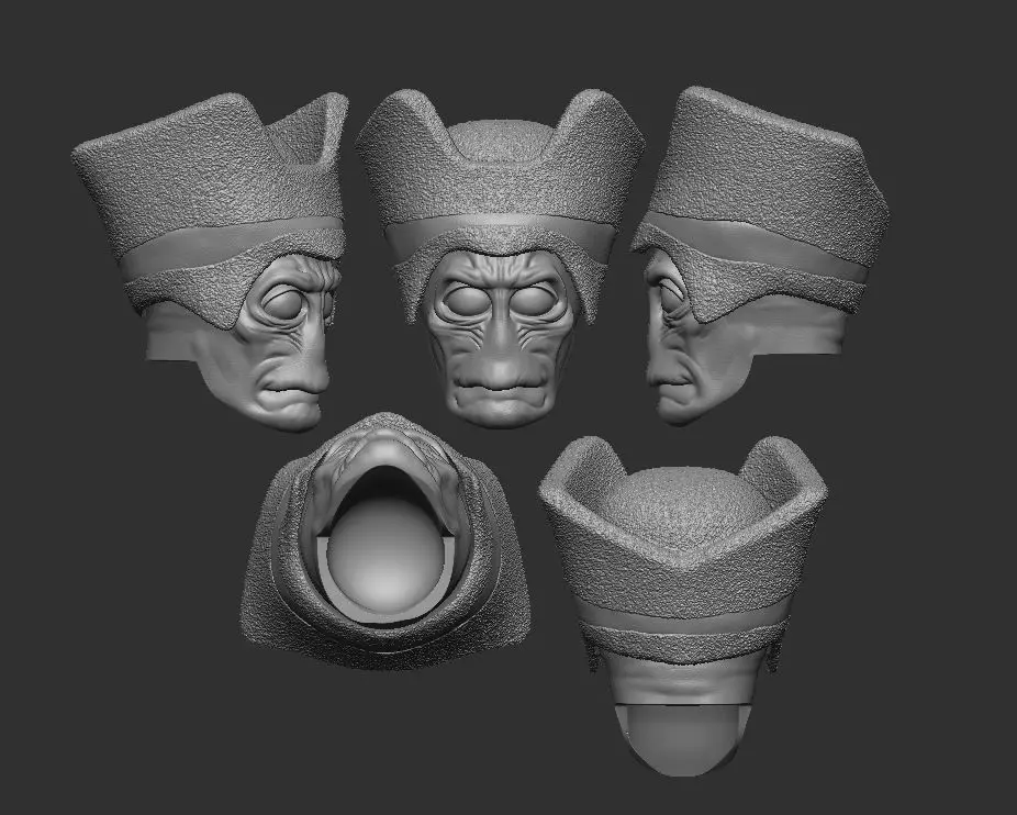 Rute Gunnay Headsculpt for Action Figures 3D print model_1