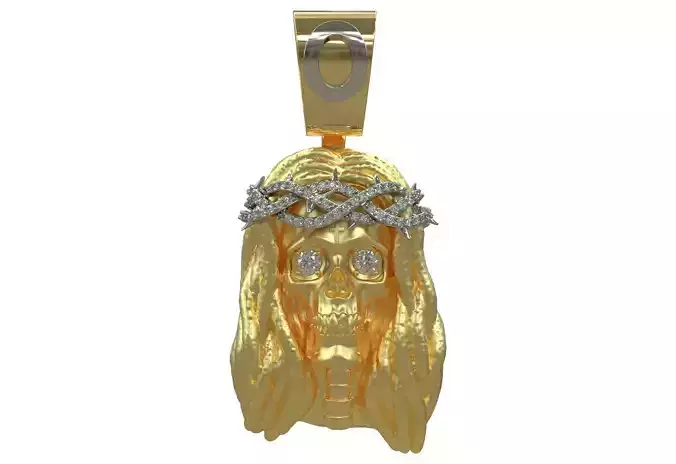 Skull Jesus Pendant
