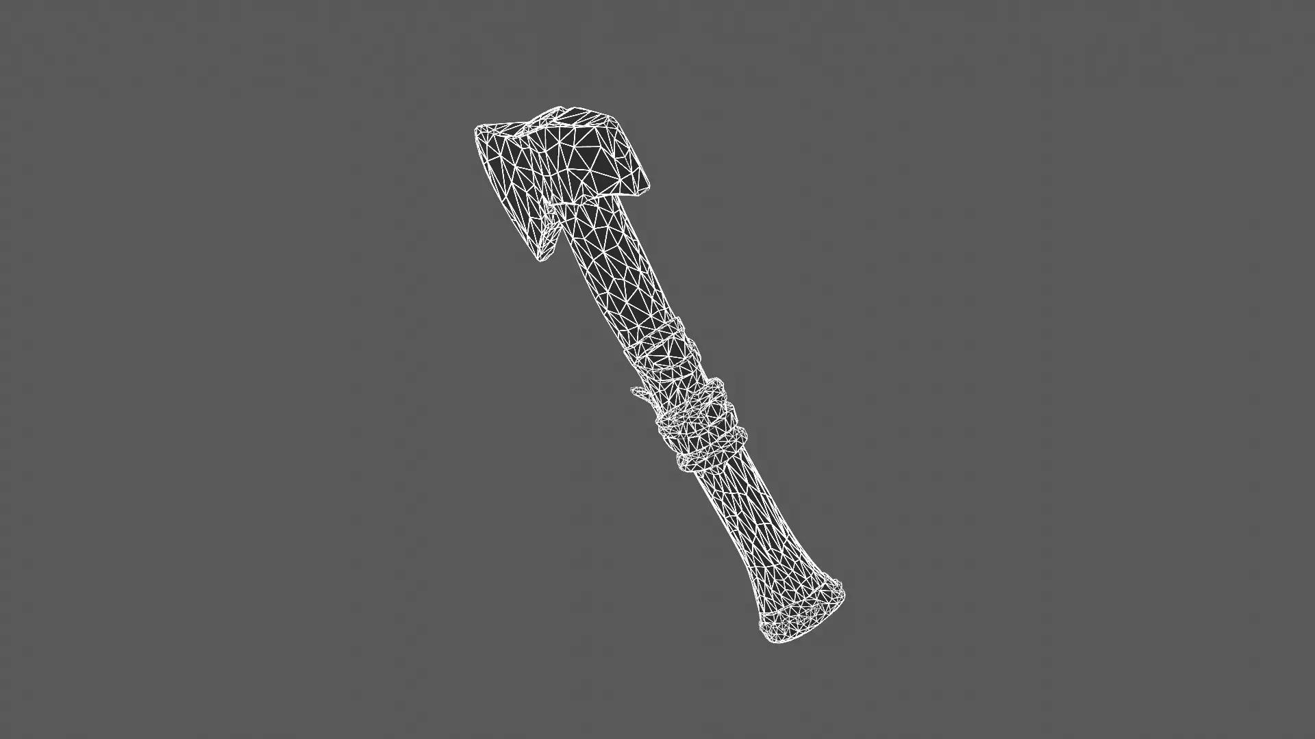 Rustic Handcrafted Axe 3D Model 3D model_9