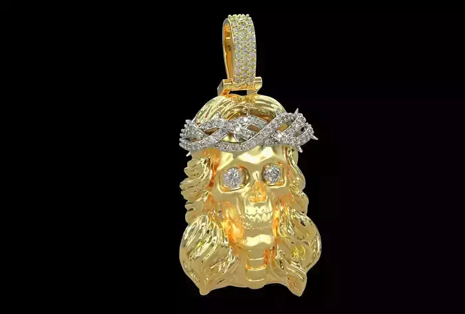 Jesus Skull Pendant