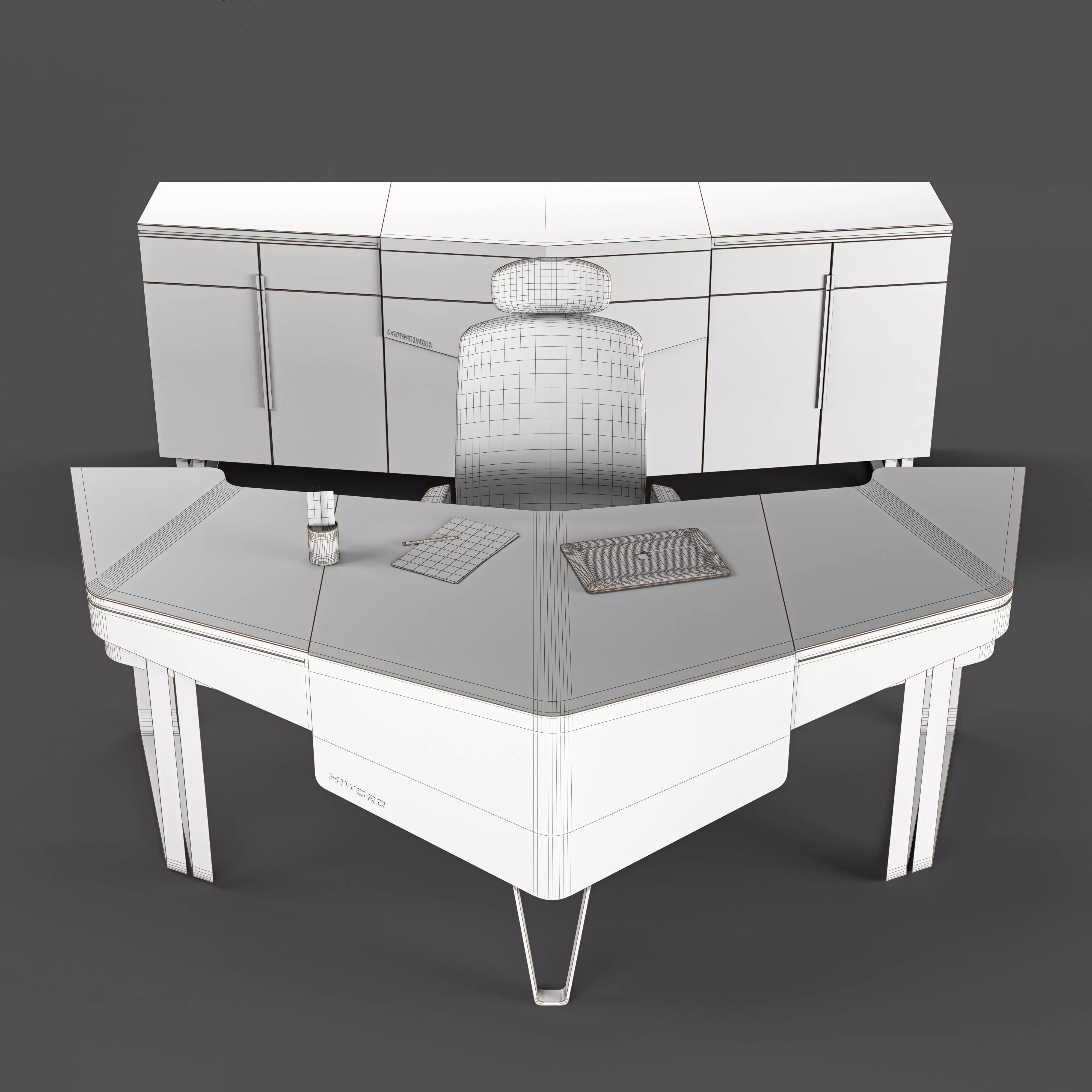 Hiworc Eagle Office set 3D model_4