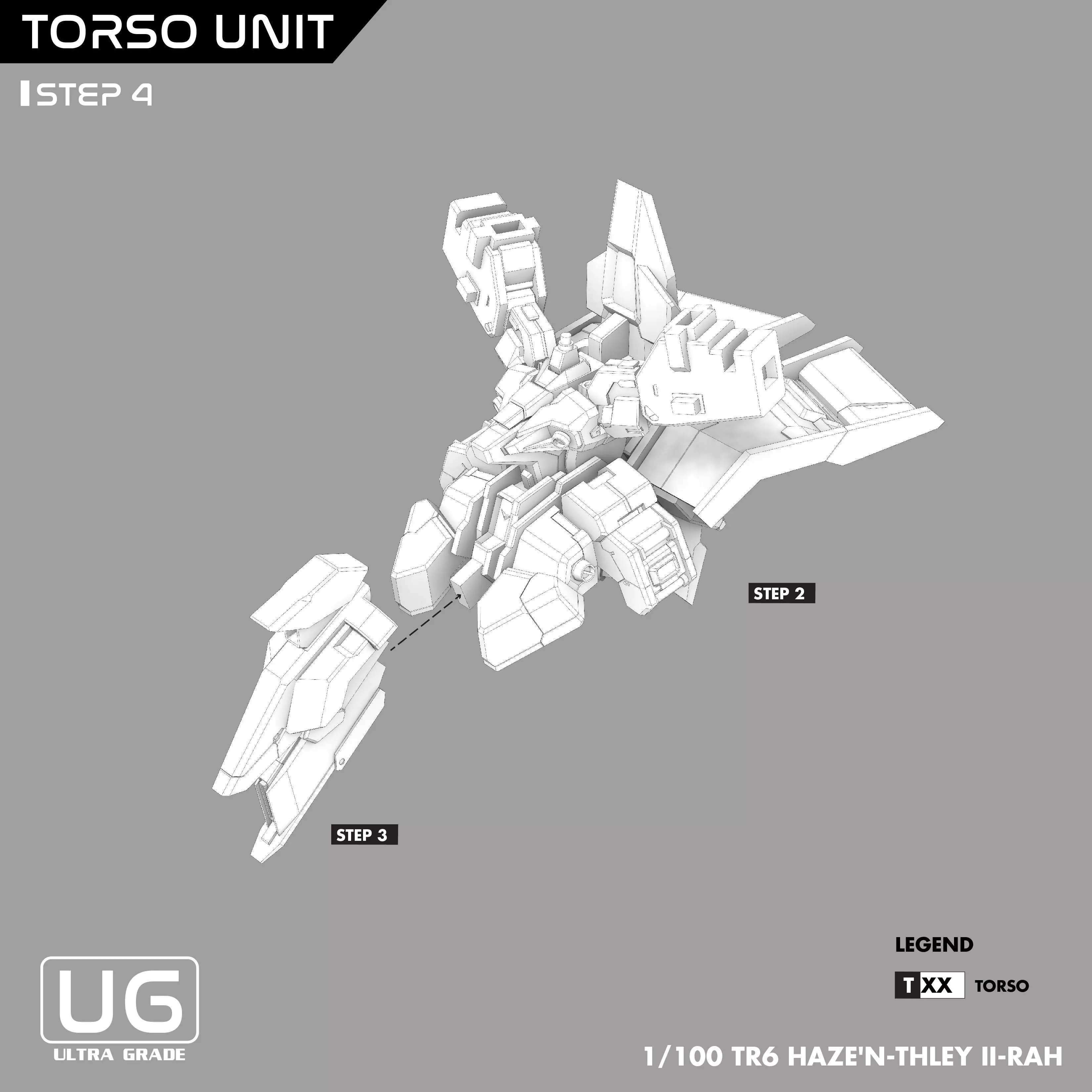 Gundam Woodward TR6 Mobile Suit STL file drawing 3D print model_14