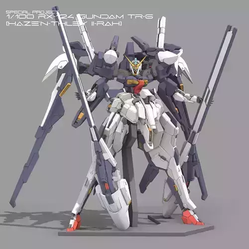 Gundam Woodward TR6 Mobile Suit STL file drawing
