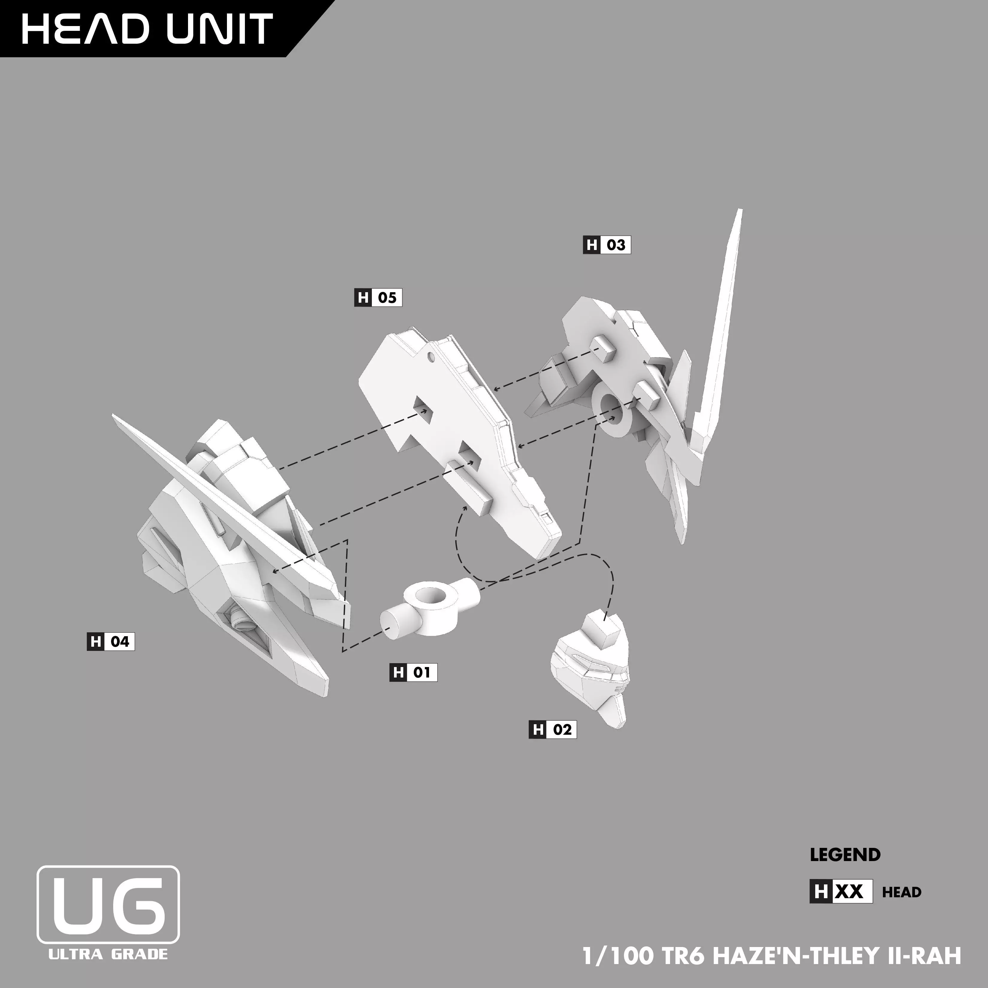 Gundam Woodward TR6 Mobile Suit STL file drawing 3D print model_6