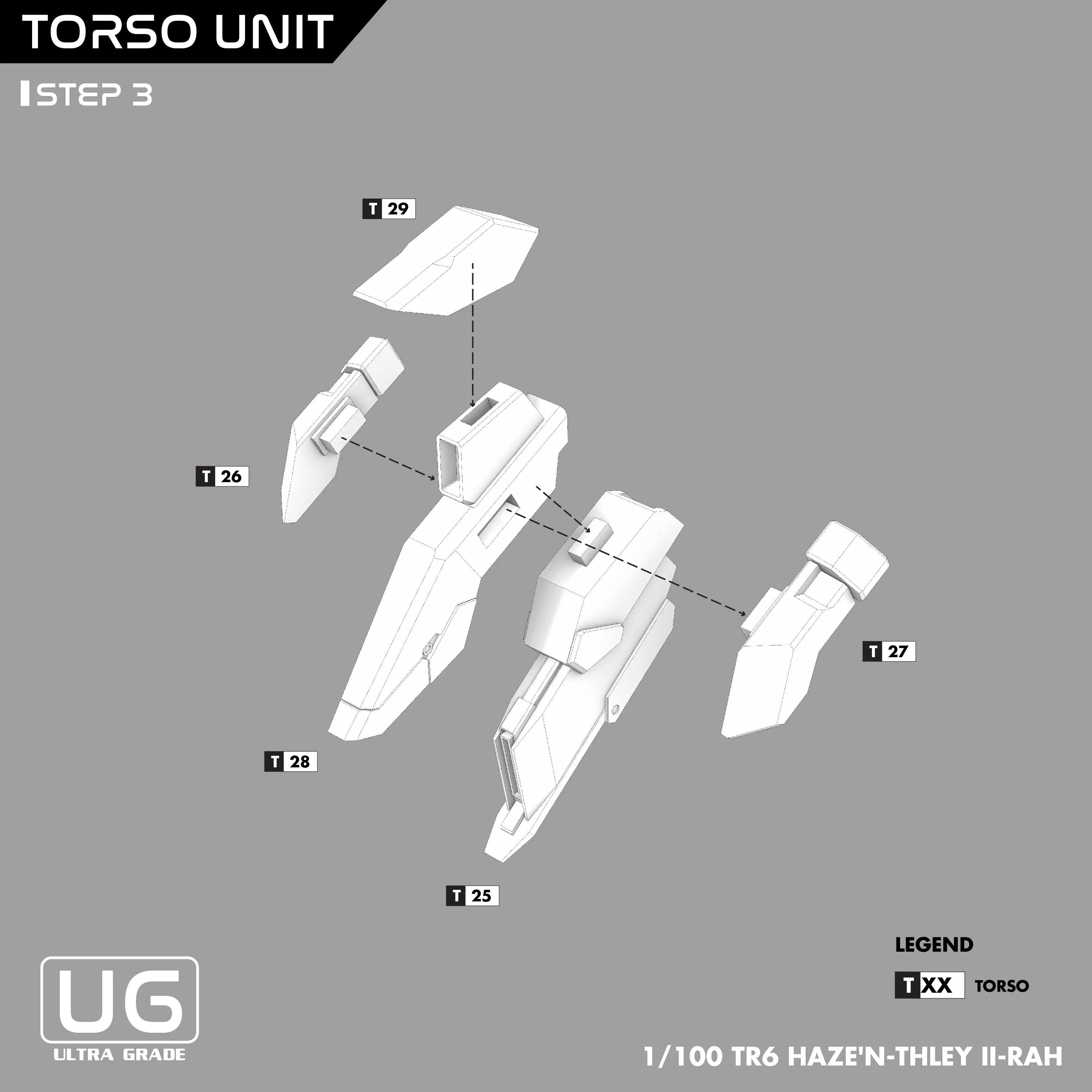 Gundam Woodward TR6 Mobile Suit STL file drawing 3D print model_13