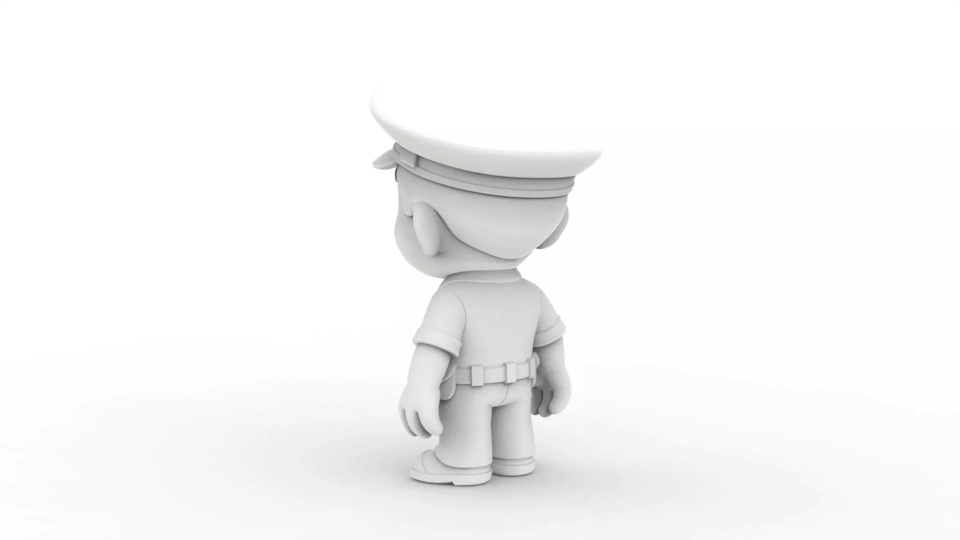 Cartoon Policeman 3D Printable 3D print model_4