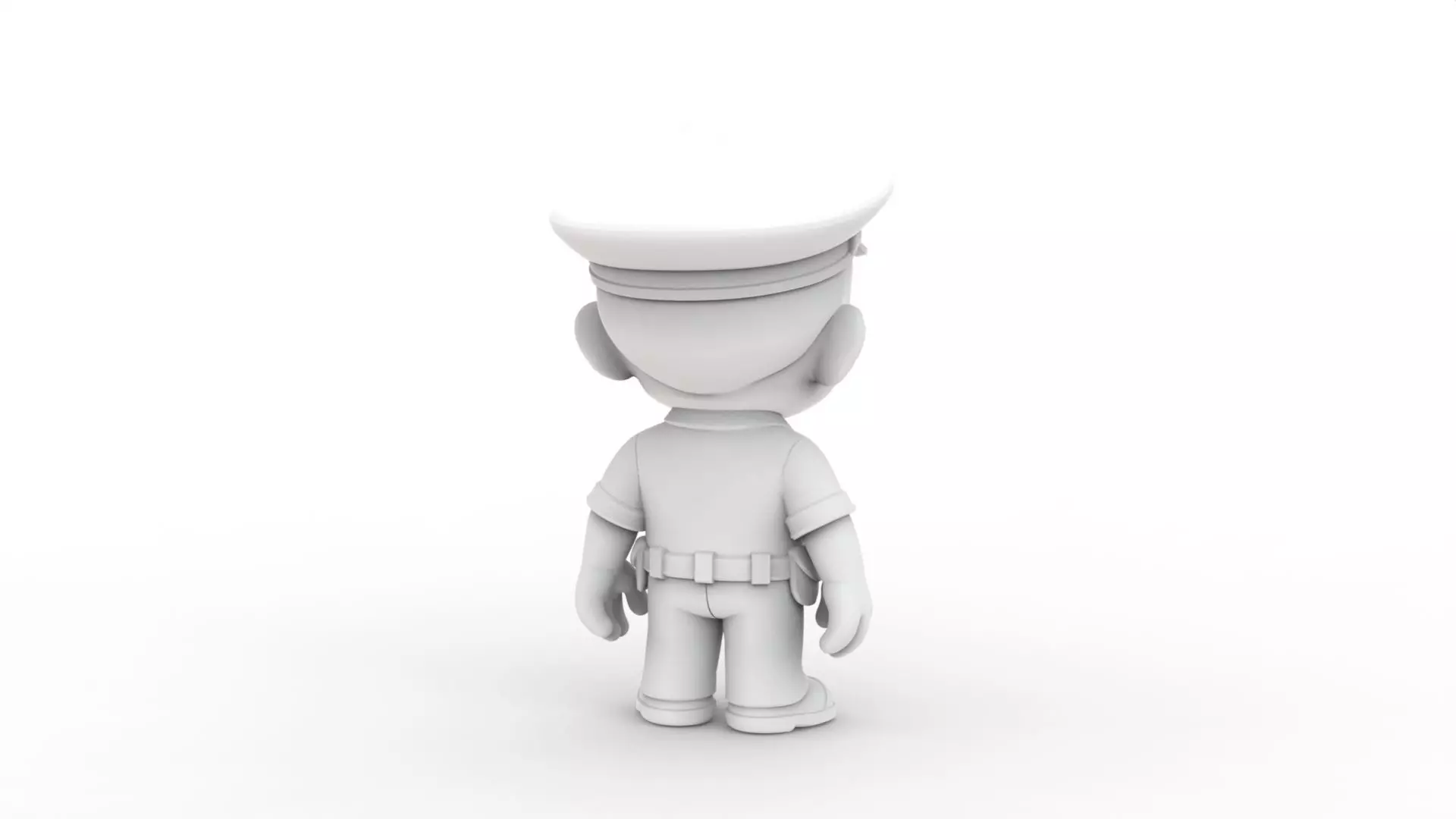 Cartoon Policeman 3D Printable 3D print model_5