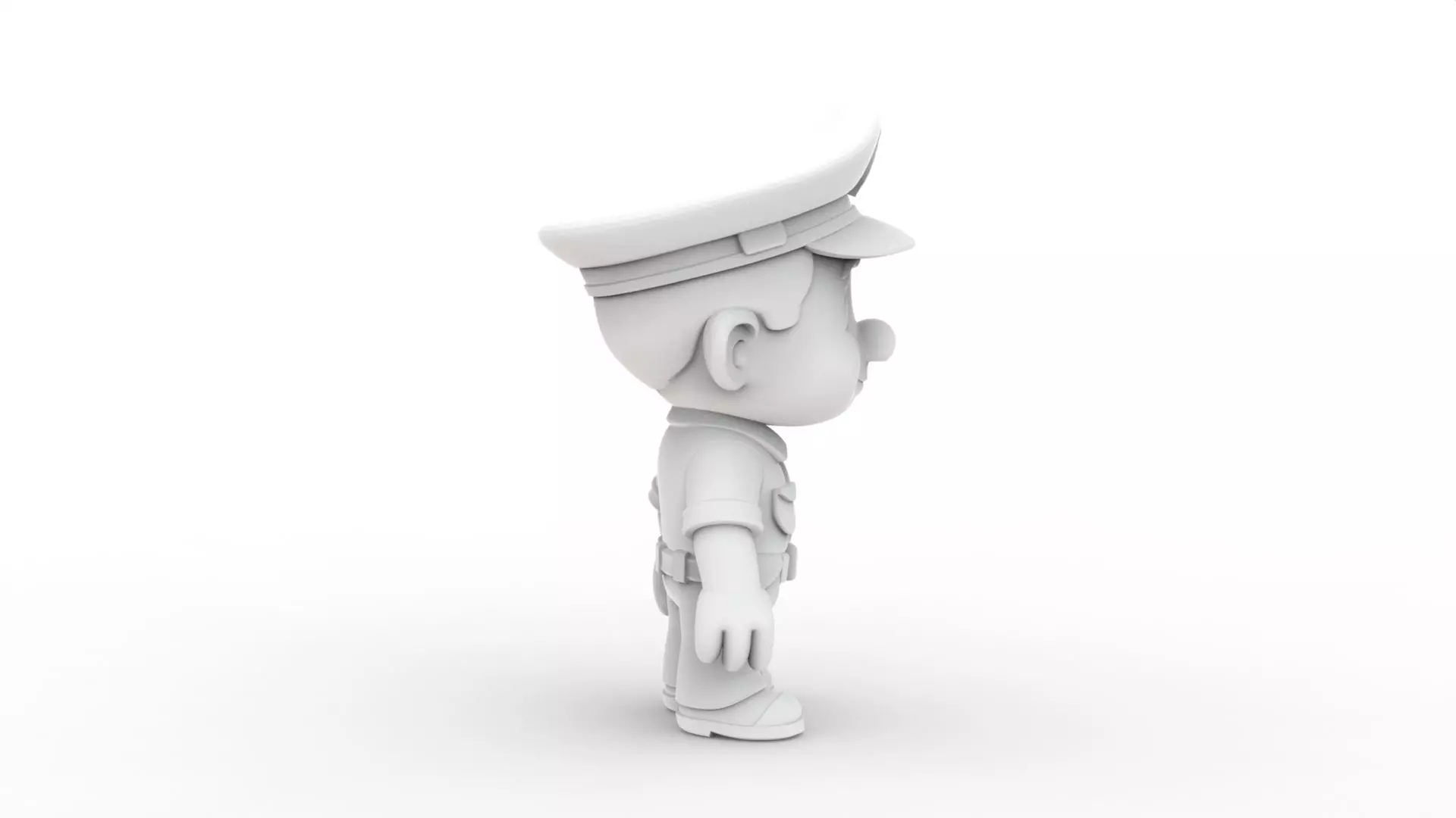 Cartoon Policeman 3D Printable 3D print model_6