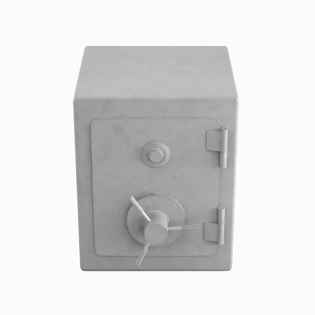 Metal Safe 07 Low-poly 3D model_4