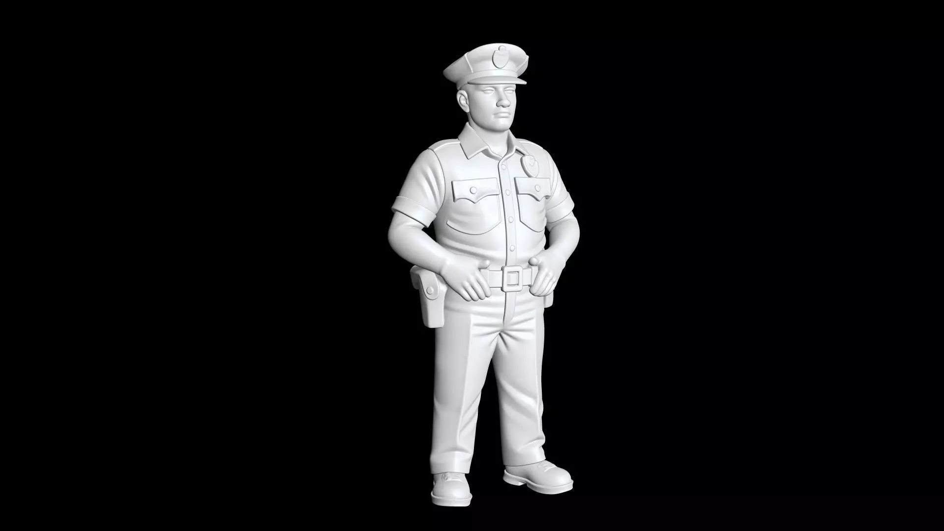 Policeman 3D Printable 3D print model_6