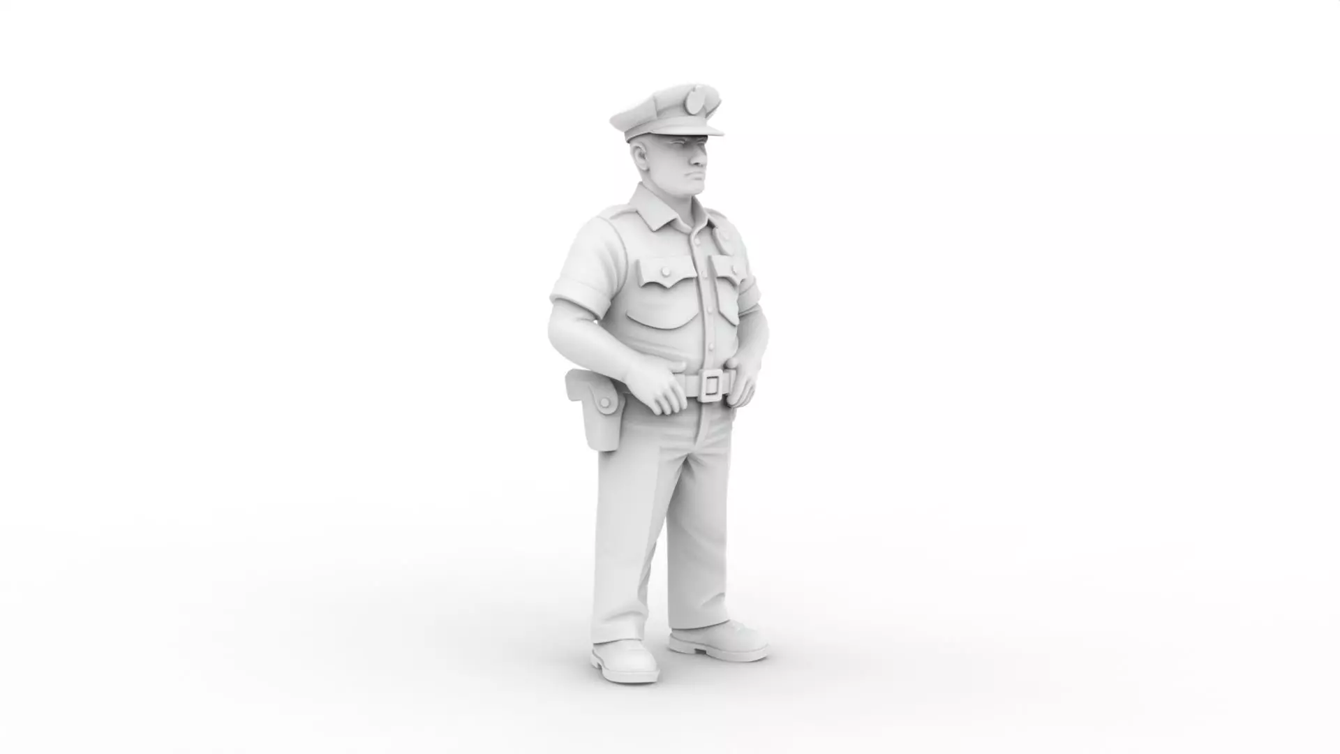 Policeman 3D Printable 3D print model_1