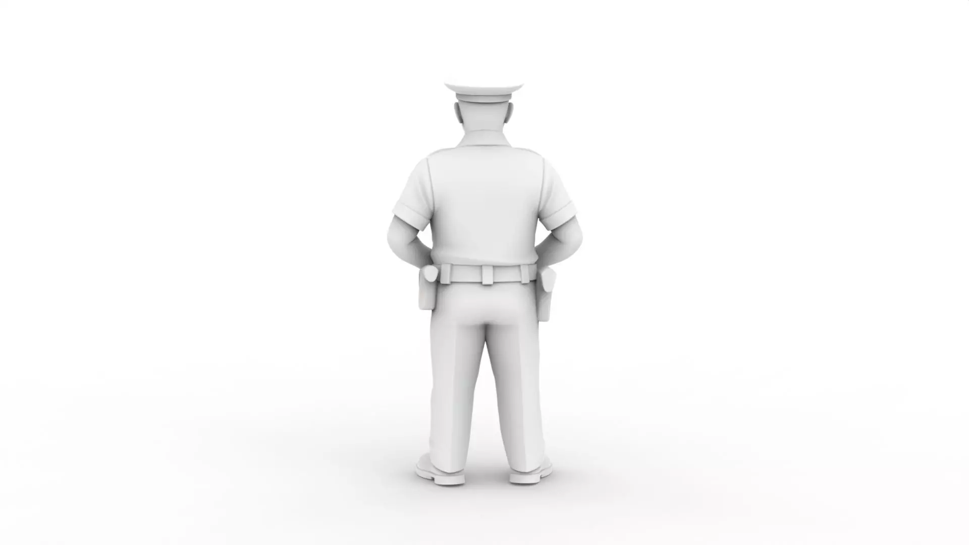 Policeman 3D Printable 3D print model_4