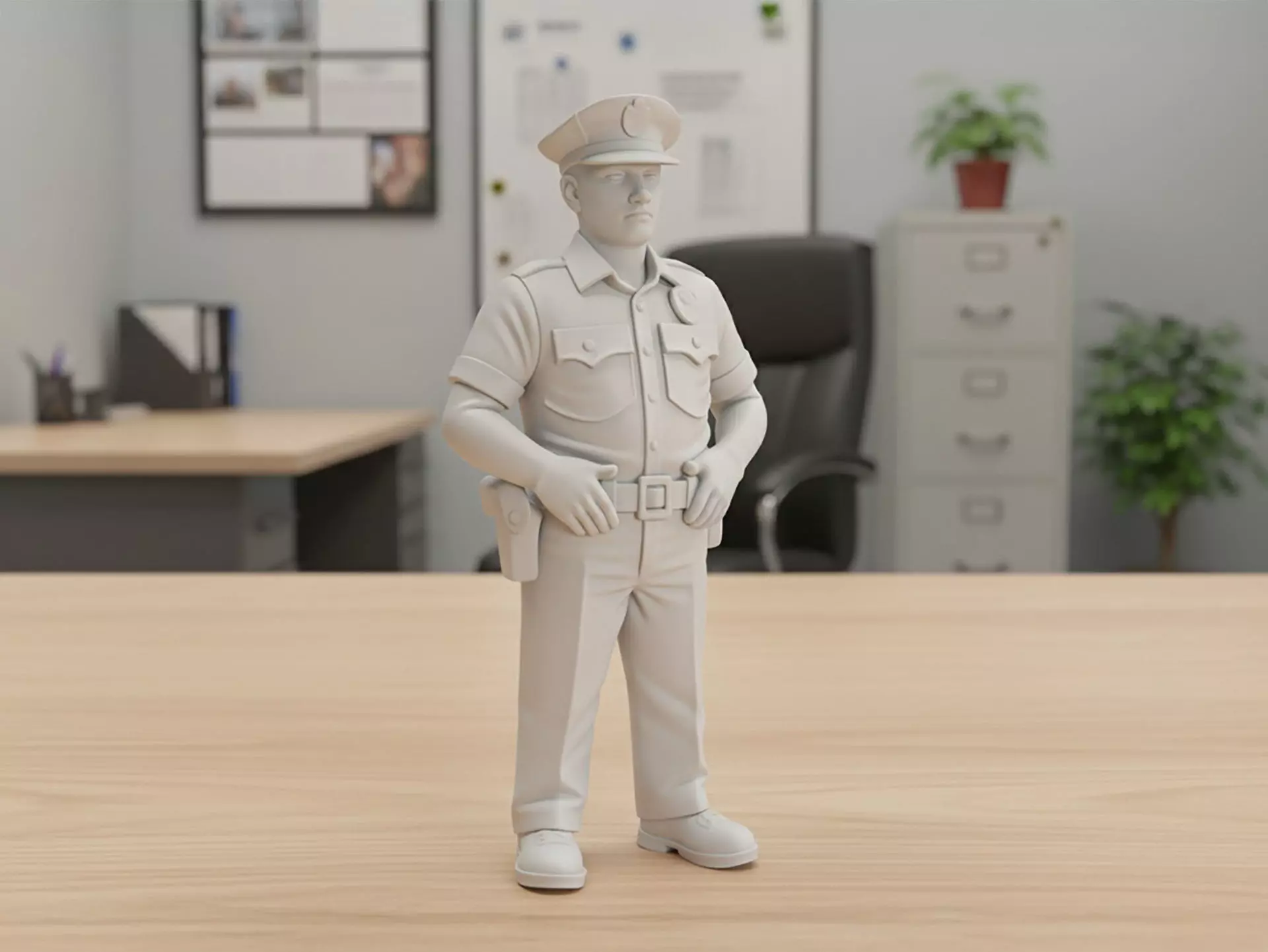 Policeman 3D Printable 3D print model_0