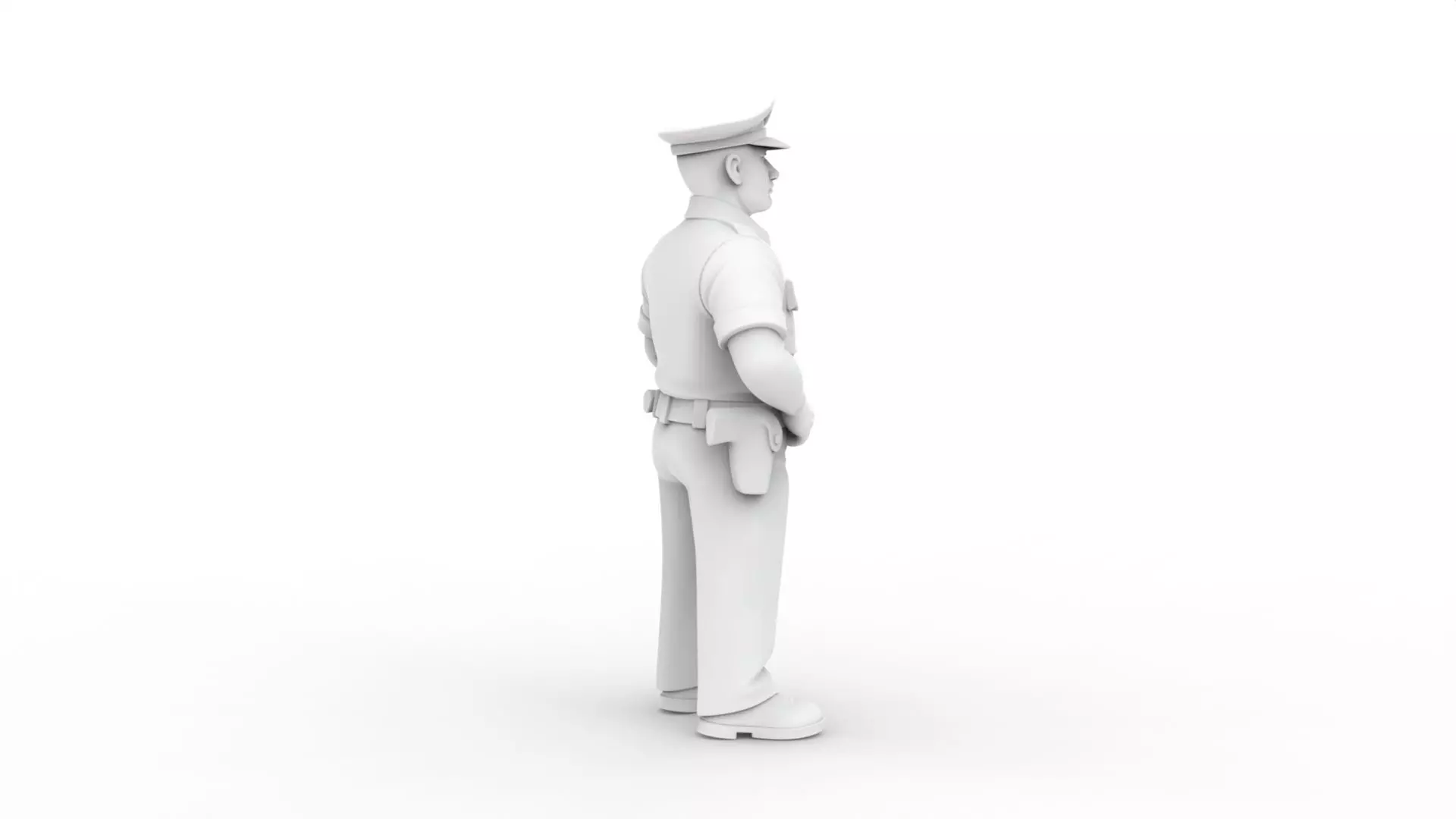 Policeman 3D Printable 3D print model_5