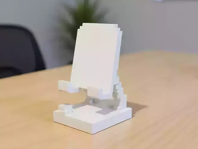 Low-Poly Phone Stand 3D Printable 3D print model