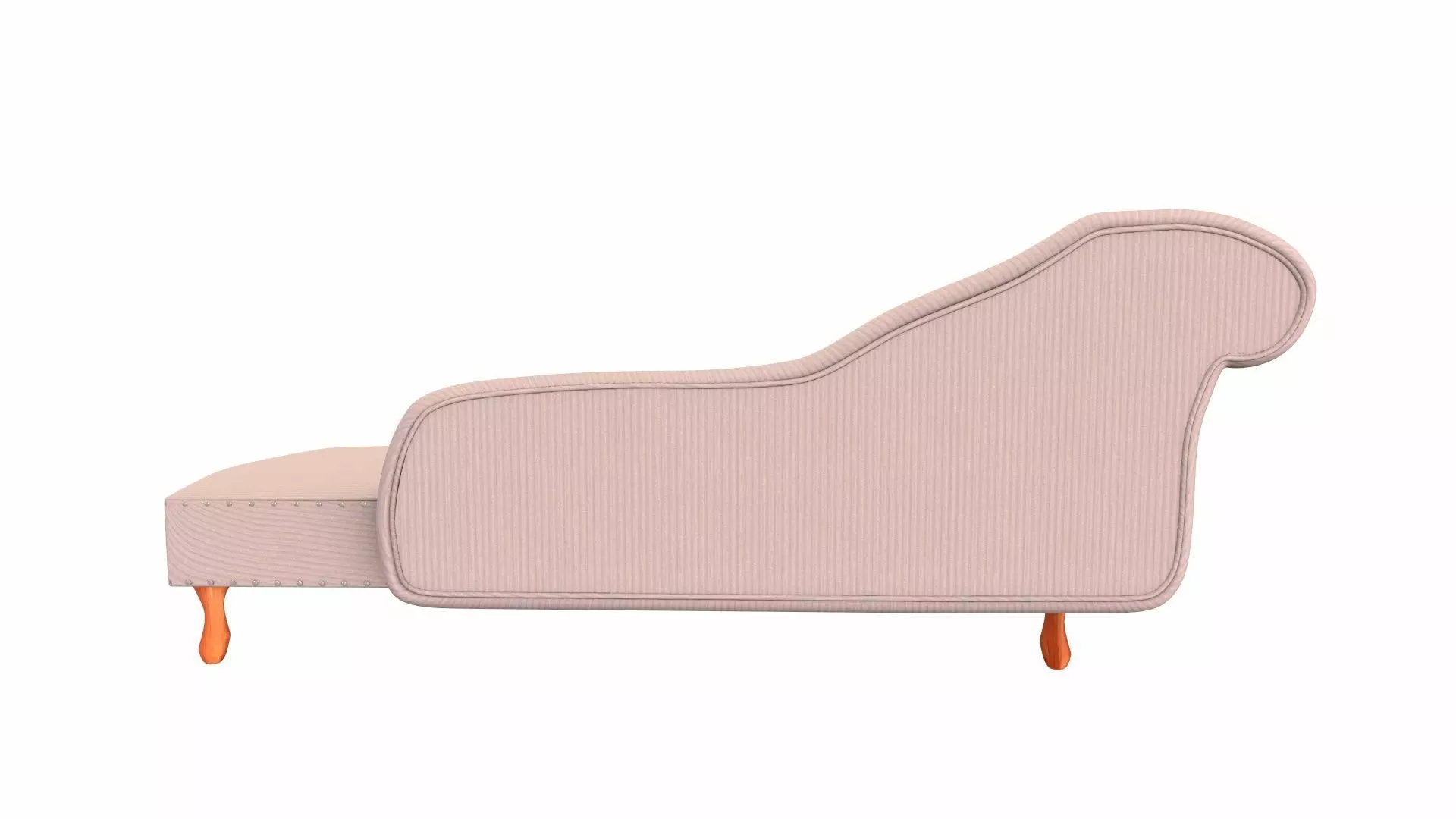 Chaise lounge couch Low-poly 3D model_5