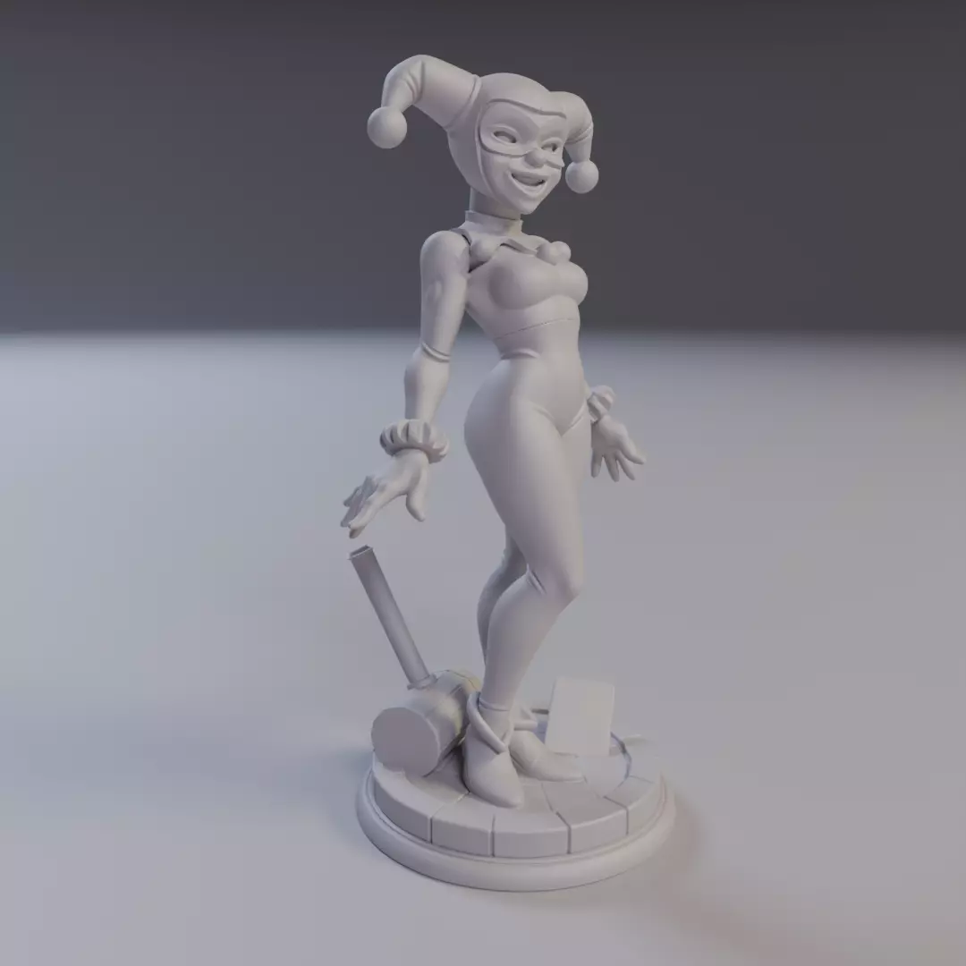 harley quinn Justice League 3D print model_11