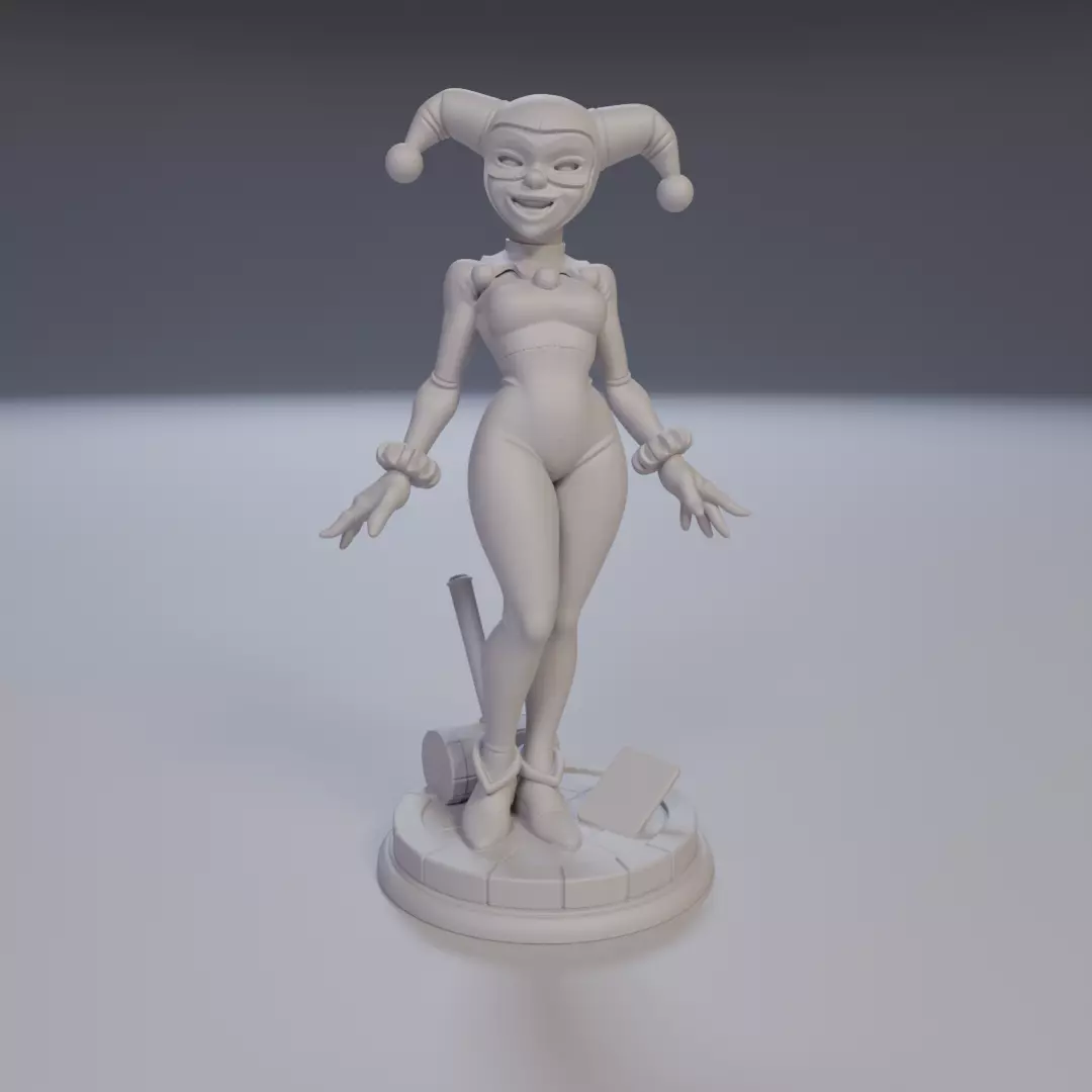 harley quinn Justice League 3D print model_15