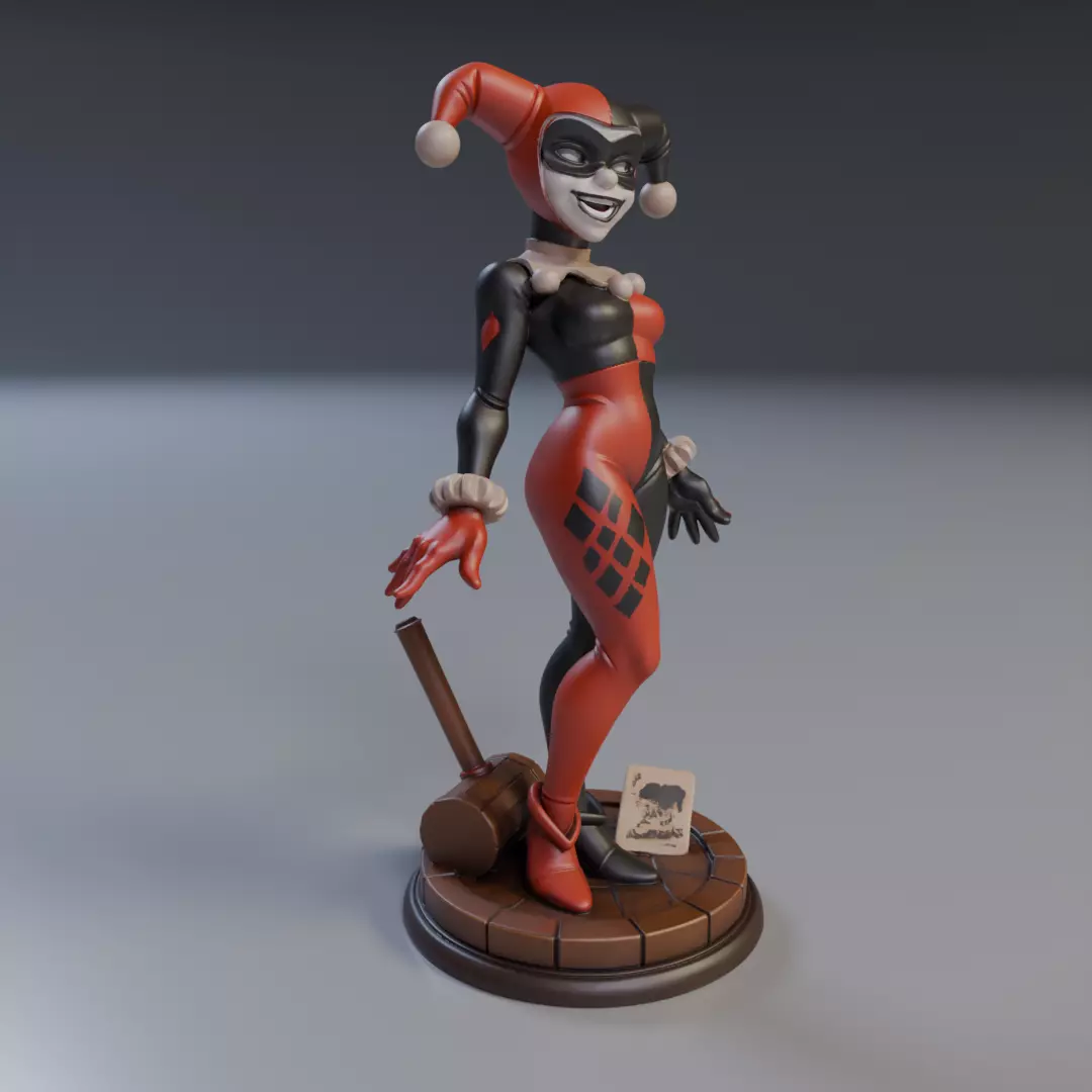 harley quinn Justice League 3D print model_12