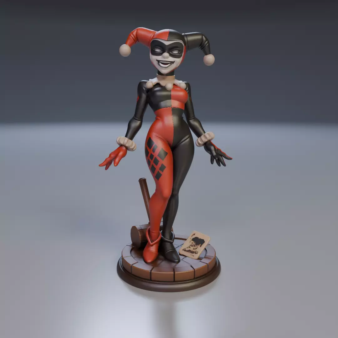 harley quinn Justice League 3D print model_16