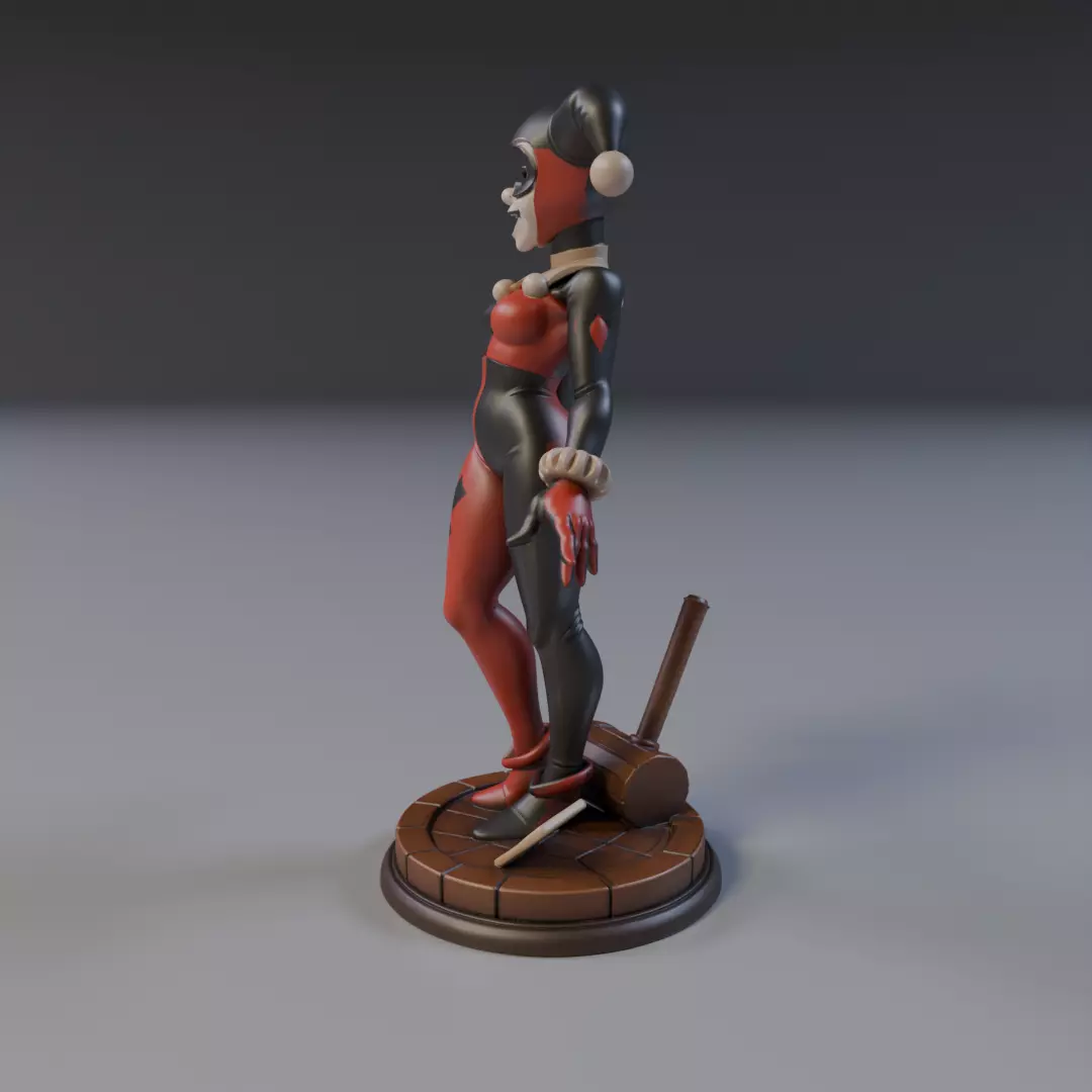 harley quinn Justice League 3D print model_4