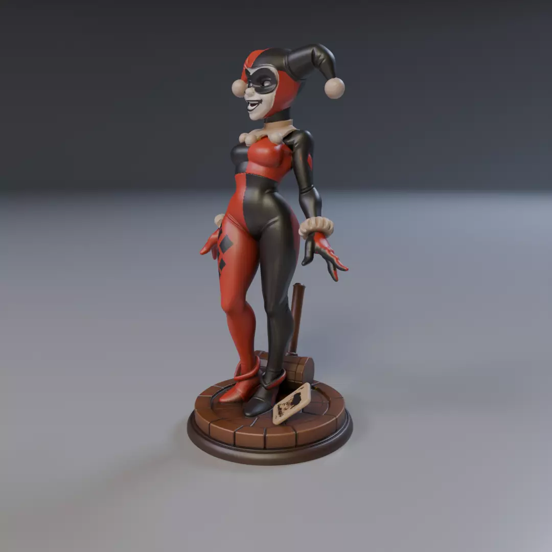 harley quinn Justice League 3D print model_10