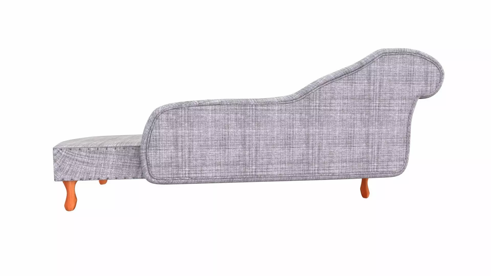 Chaise lounge couch Low-poly 3D model_4