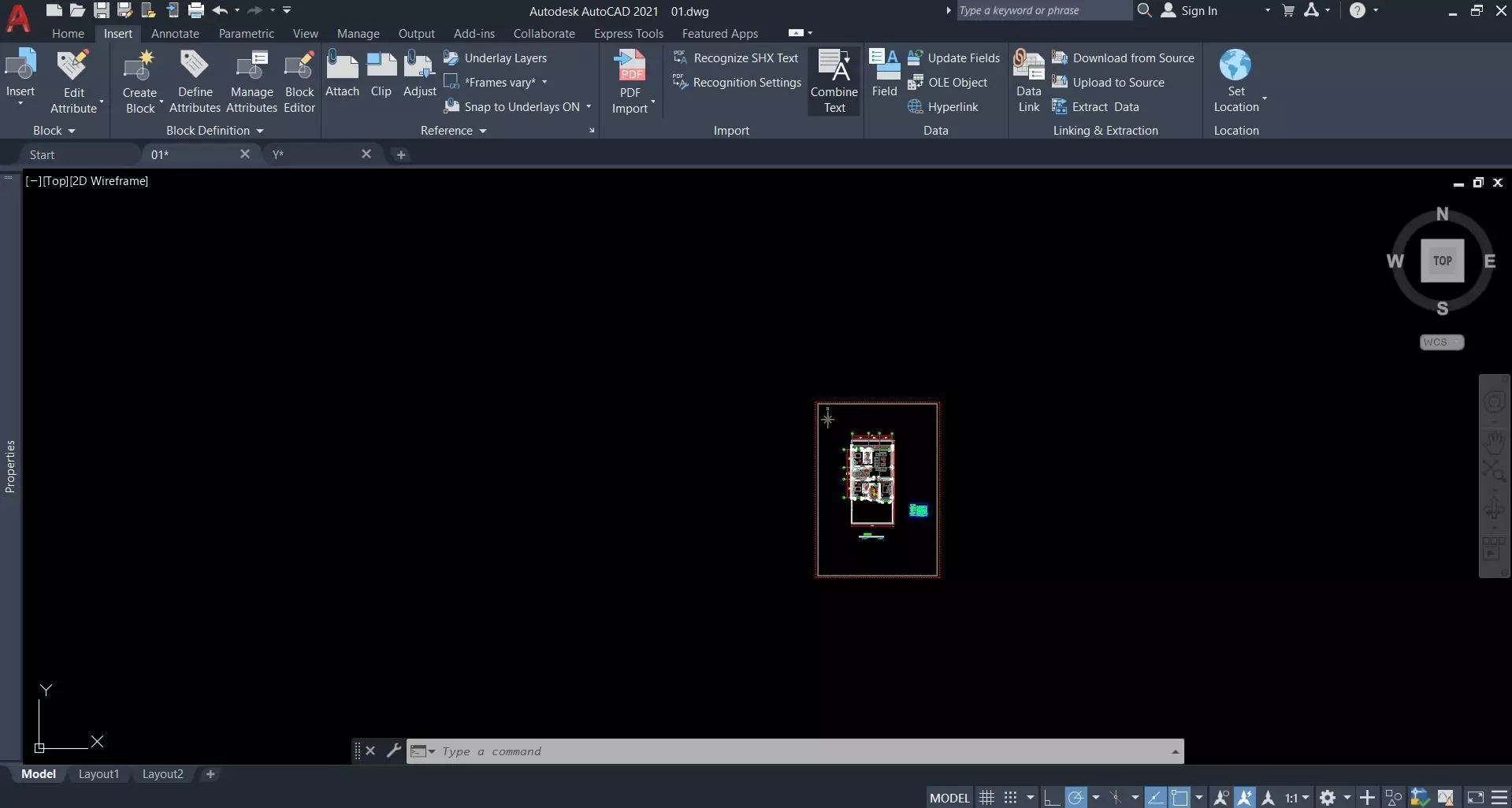 Modern Apartment Floor Plan 3 Bedroom Layout 3D model_4