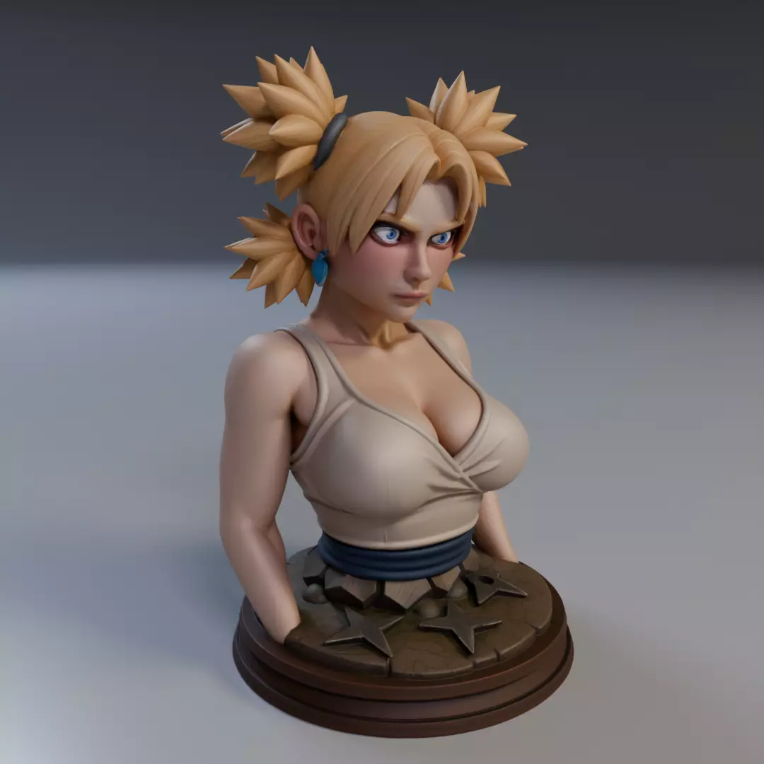 Temari Bust Naruto 3D print model_13