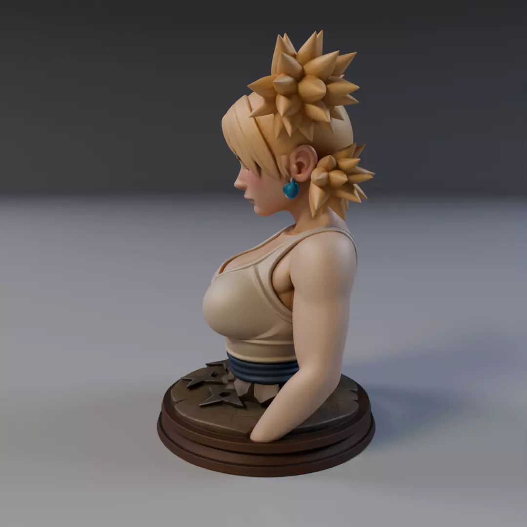 Temari Bust Naruto 3D print model_5