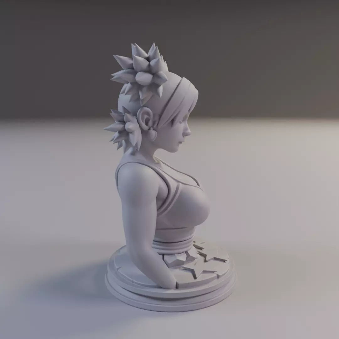 Temari Bust Naruto 3D print model_2