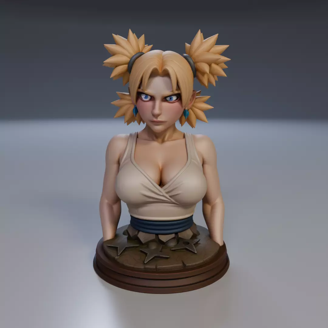 Temari Bust Naruto 3D print model_16