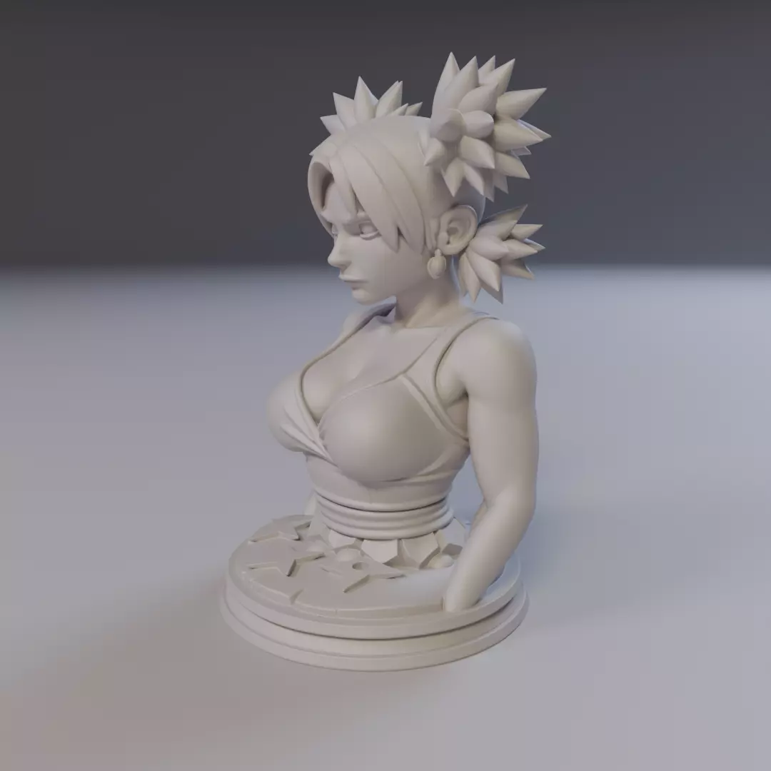 Temari Bust Naruto 3D print model_10