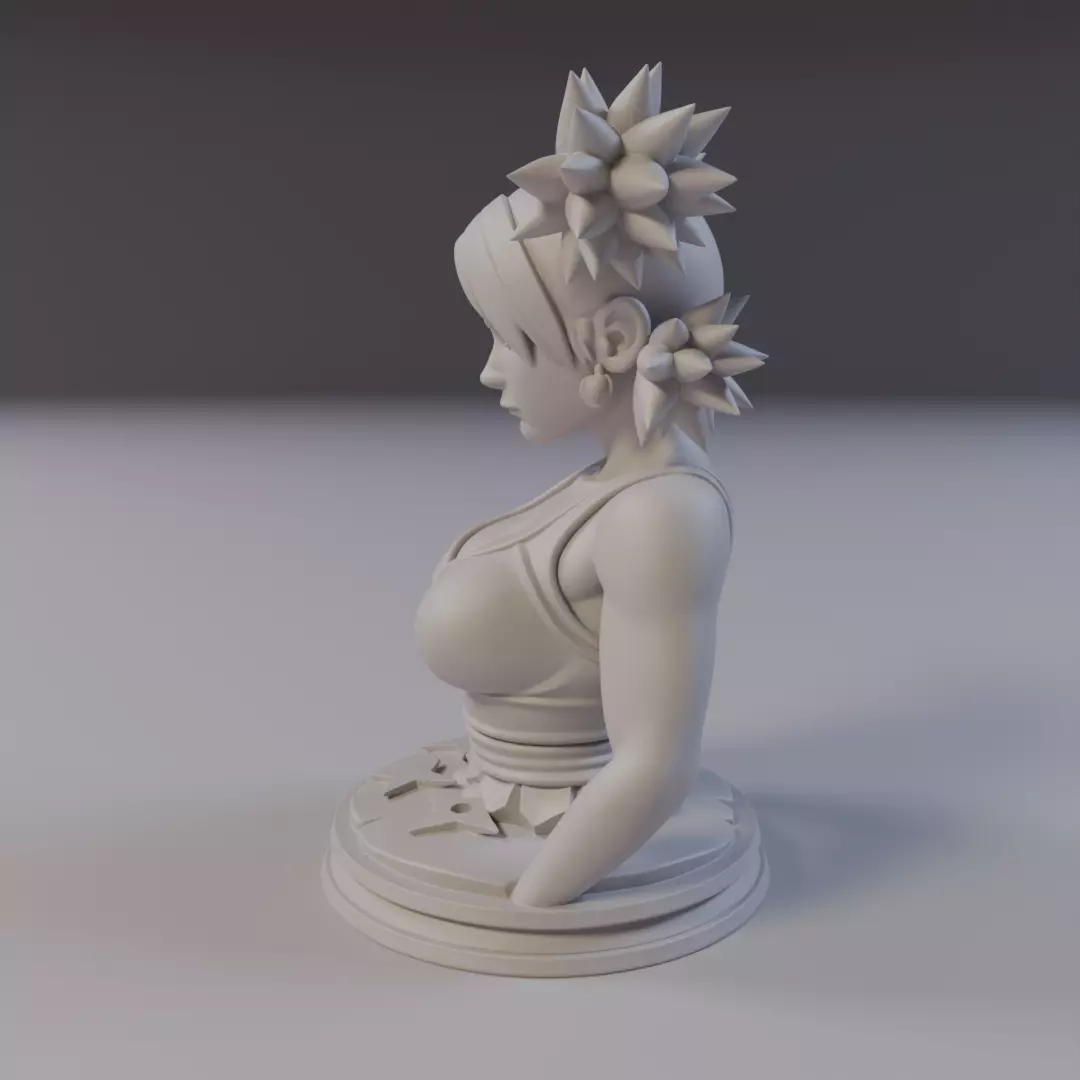 Temari Bust Naruto 3D print model_4