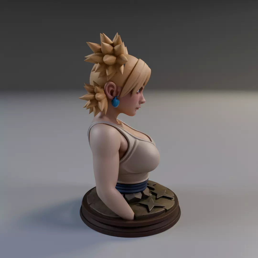 Temari Bust Naruto 3D print model_3