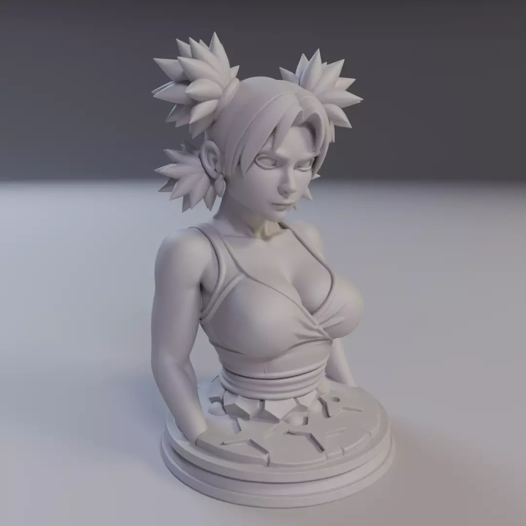 Temari Bust Naruto 3D print model_12
