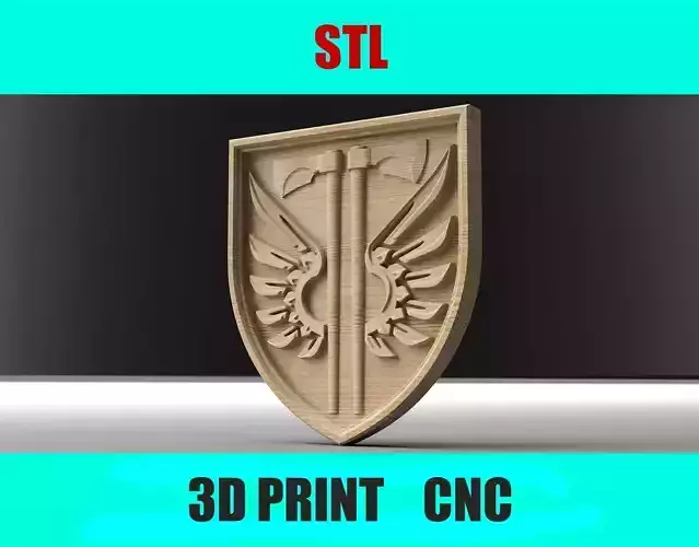 77th Airmobile Brigade Emblem Plaque Wall Decor  STL File