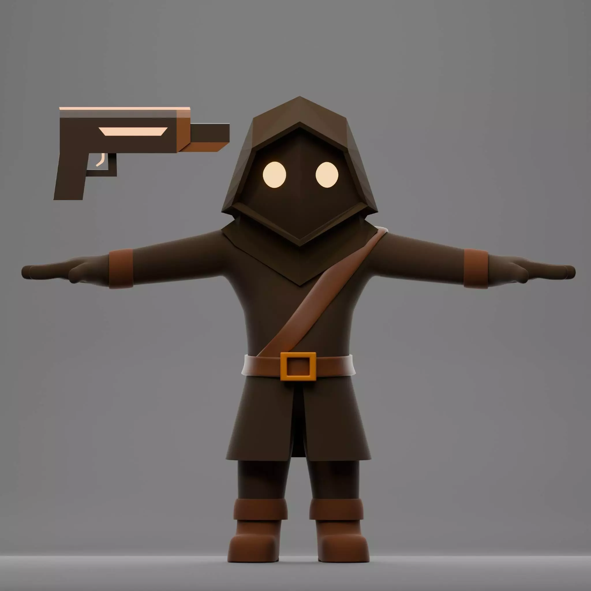 Adventure Pack  5 Rigged Low-Poly Characters 3D model_4