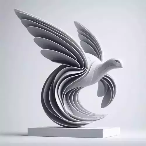 Flowwing  Abstract Bird in Flight